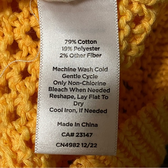 Talbots Crochet Sleeveless Sweater - Picture 8 of 8